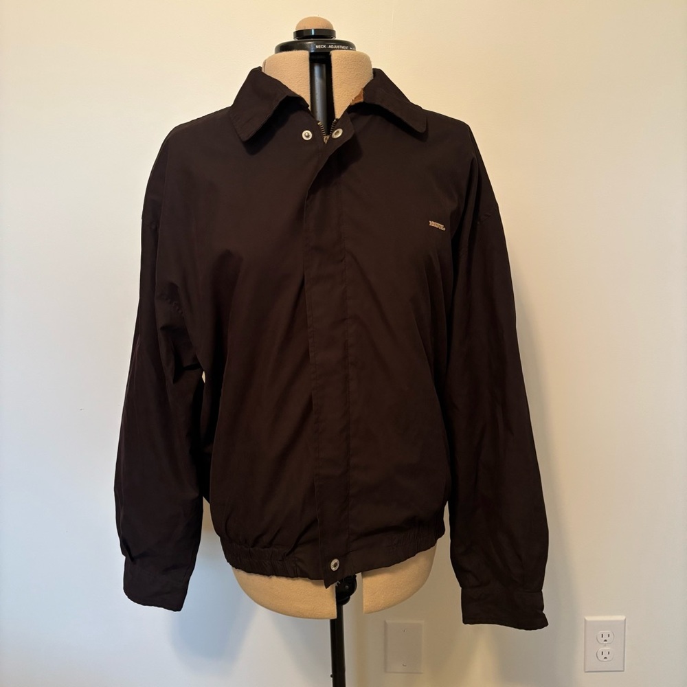 Vintage resistol Classic Black Windbreaker for Men